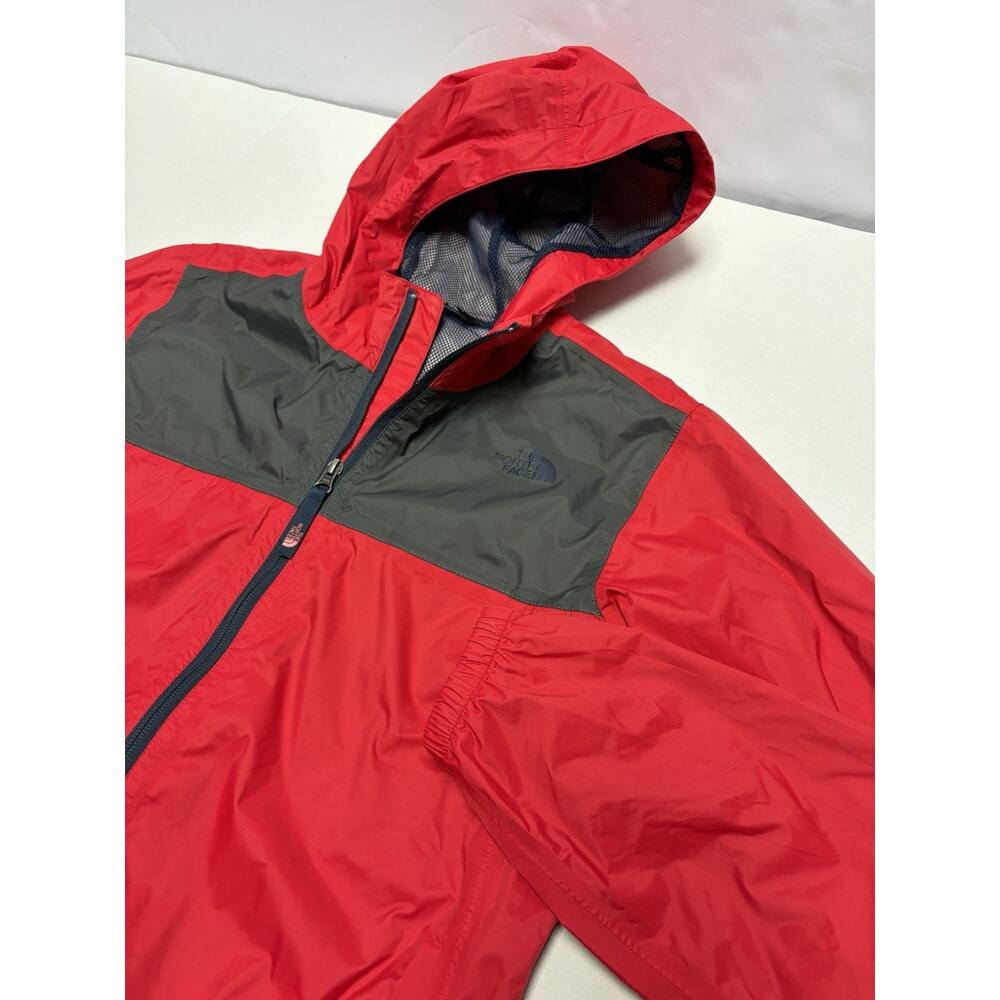 THE NORTH FACE Red Charcoal Jacket XL Youth (18-20) Dry Vent Windbreaker